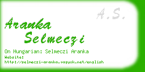 aranka selmeczi business card